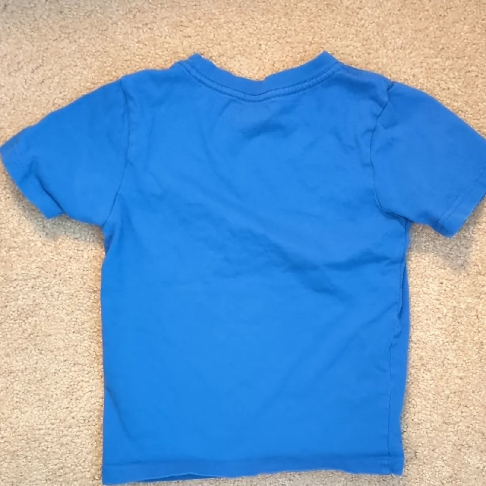 Gymboree Blue Tee with Lime Green Accent